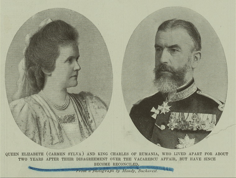 Queen Elisabeth of Romania and Carol I of Romania